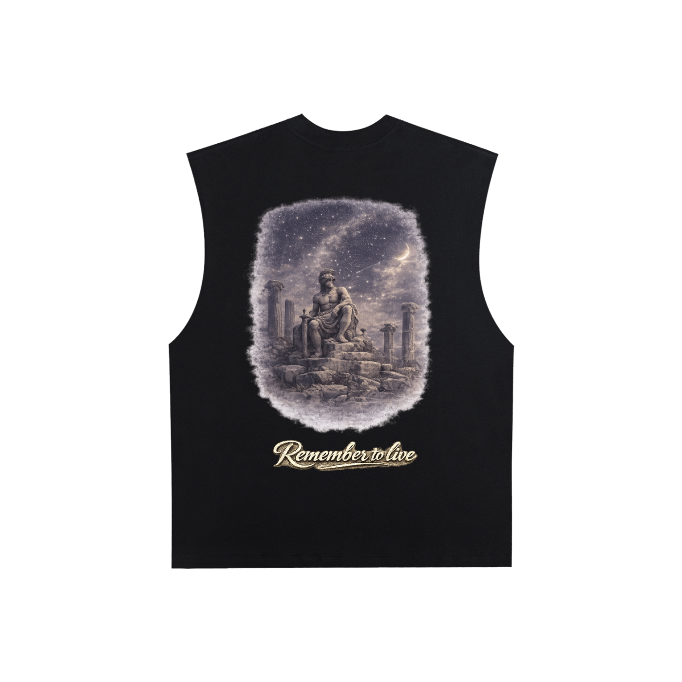 Memento vivere Raw Edge Cotton Tank Top