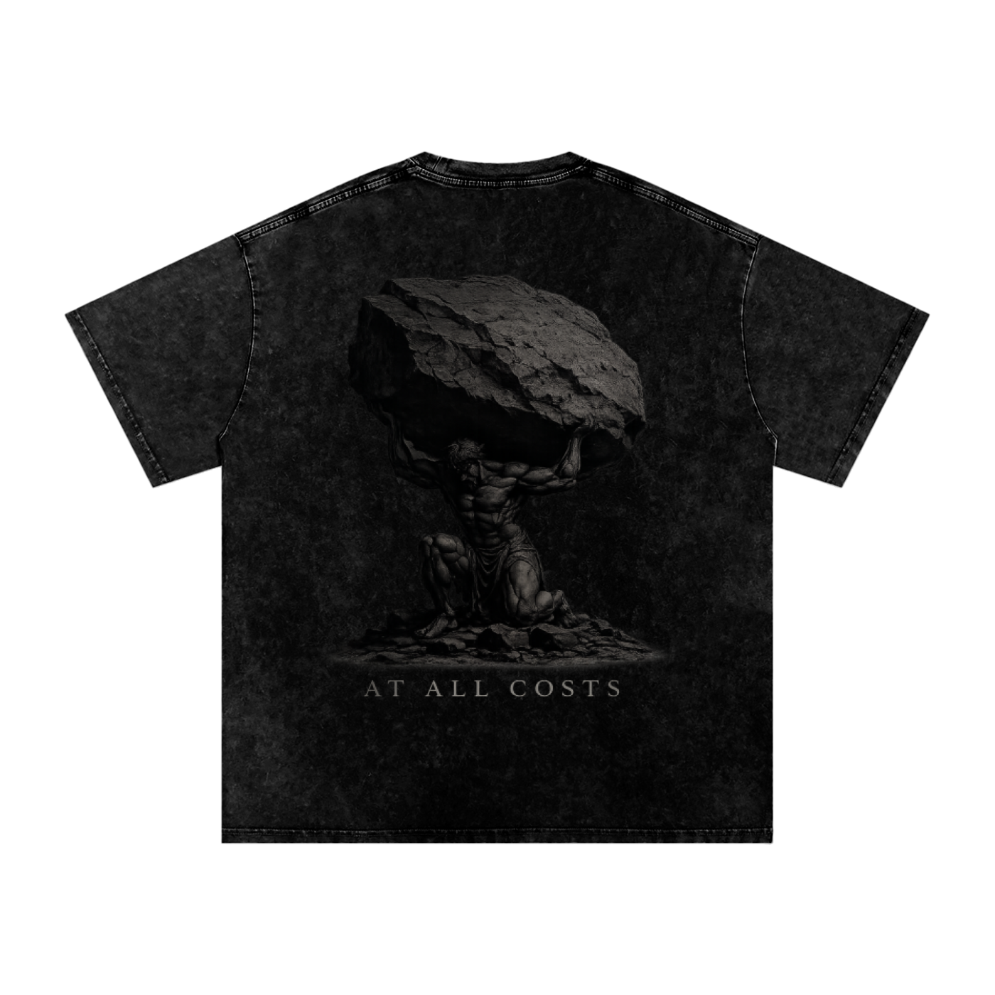 Fortis Fide Snow Washed Oversized Cotton T-Shirt