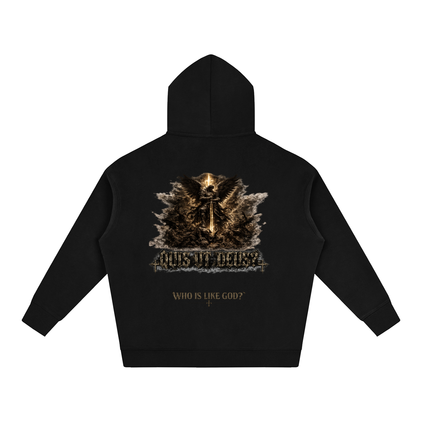 Who is like God Oversize Fleeced Hoodie