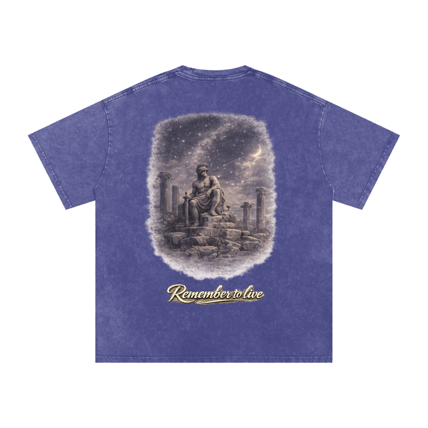 Memento Vivere Snow Washed Oversized Cotton T-Shirt