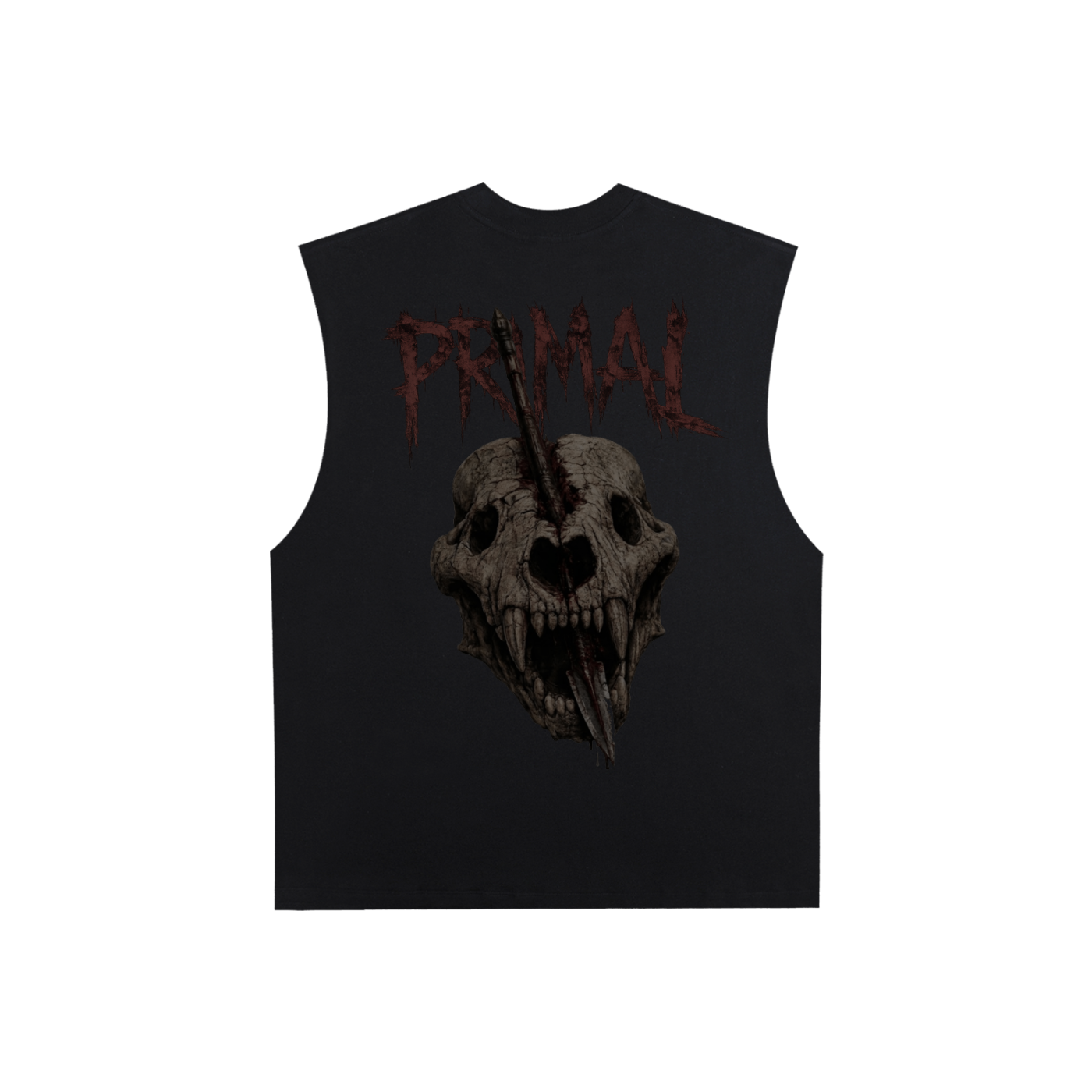 Raw Edge Cotton Tank Top