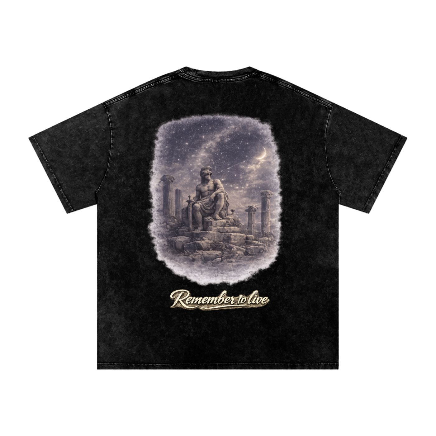 Memento Vivere Snow Washed Oversized Cotton T-Shirt