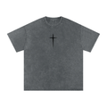 Warrior Snow Washed Oversized Cotton T-Shirt