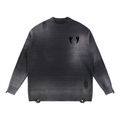Spider Distressed Ripped Crewneck sweater