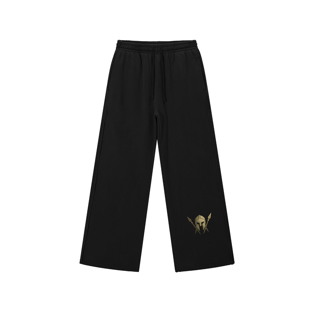 Greek Snow Washed Raw Edge Sweatpants